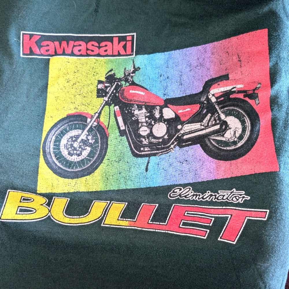 vintage Kawasaki bullet tee